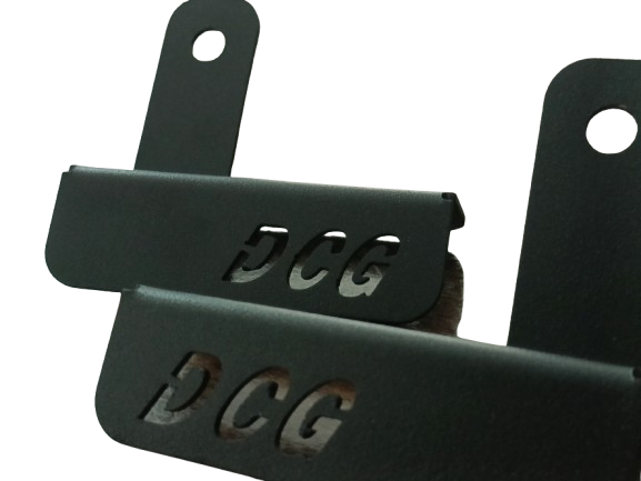 DCG Hero Xpulse 200 Light Mount | Light Mount for Xpulse 200 | Fog Light clamp Brackets for Hero Xpulse 200 (Black, Set of 2)