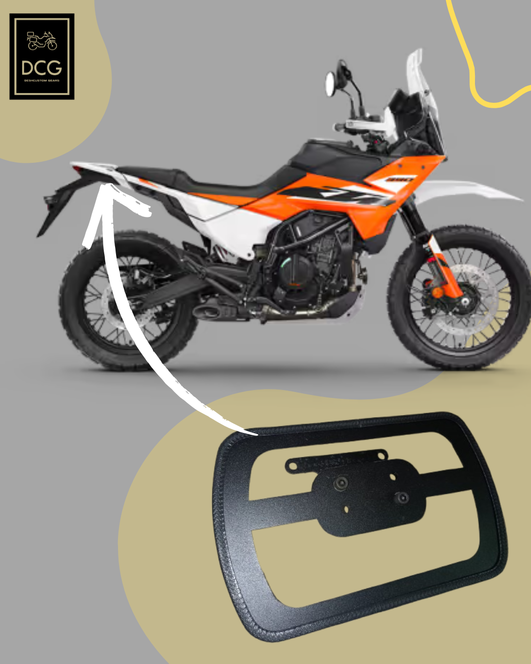 DCG Saddle Stays for KTM ADV 390 | Sleek and Classy Saddle Stays