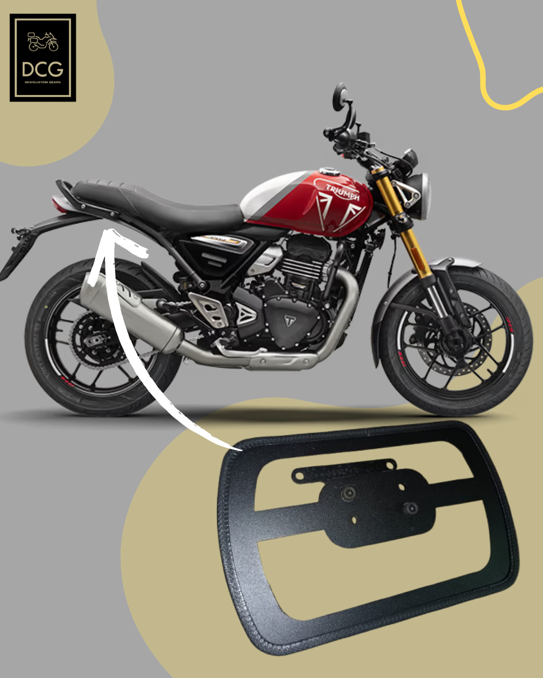 DCG Saddle Stays for Speed 400 | Sleek and Classy Saddle Stays